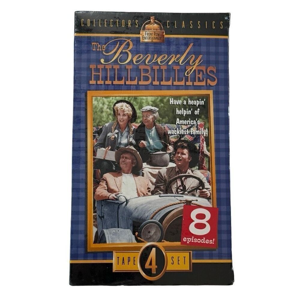 The Beverly Hillbillies VHS 4-Tape Set Front Row Entertainment (NEW/SEALED)
